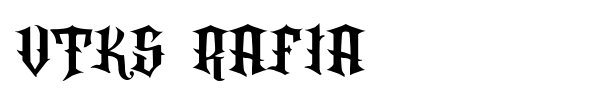 VTKS Rafia font preview